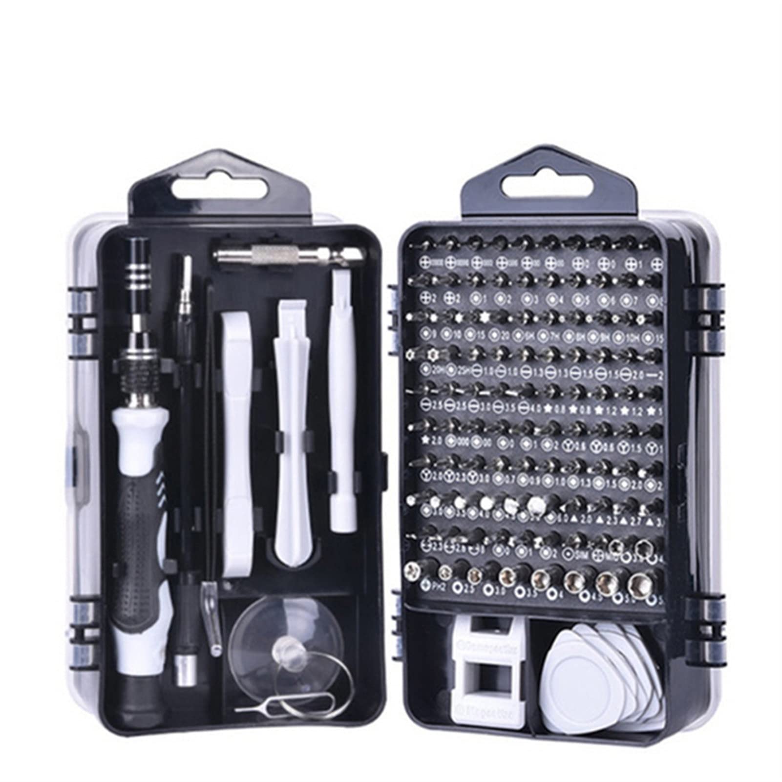 Juego de Destornilladores Juego de Destornilladores magnéticos con Puntas hexagonales de precisión para PC. Herramienta Manual de reparación de teléfonos celulares (Color : 115 Black)