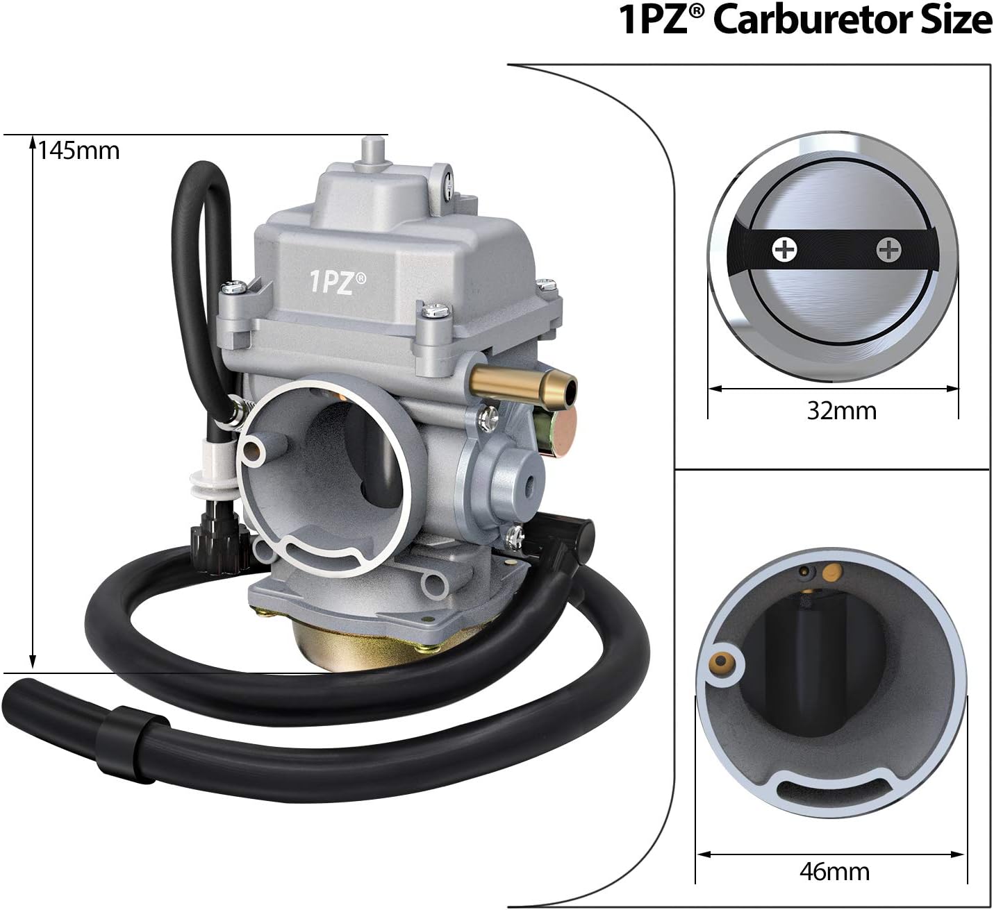 1PZ Carburetor Carb for Suzuki Eiger Auto LTF400 LTA400 LT-F 400 LT-A 400 2WD 4WD 2002 2003 2004 2005 2006 2007