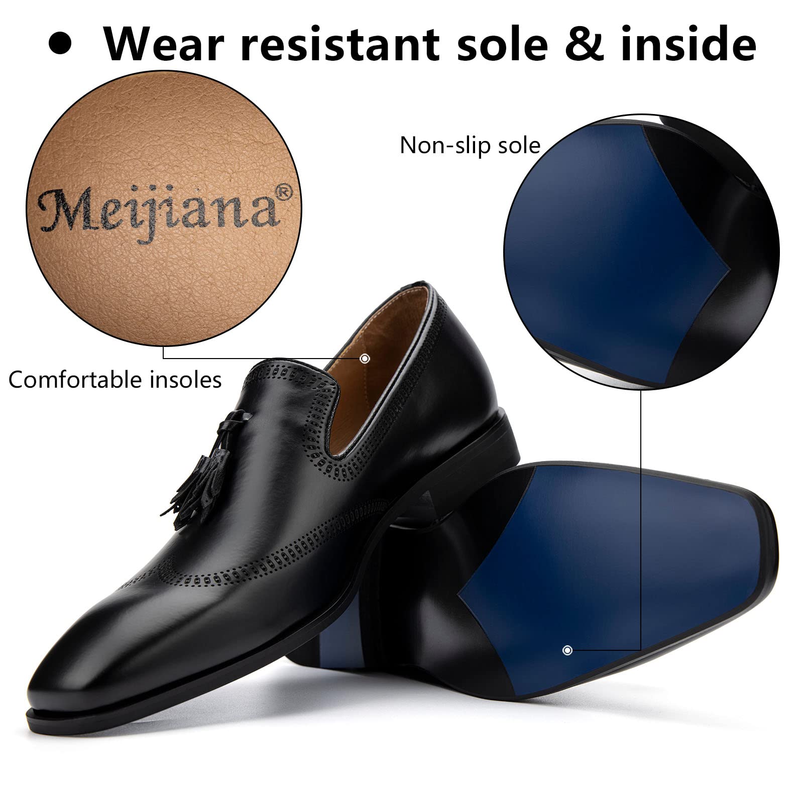 MEIJIANA Mocassini Uomo Scarpe Eleganti Scarpe Estive Uomo Casual Slip On Scarpe