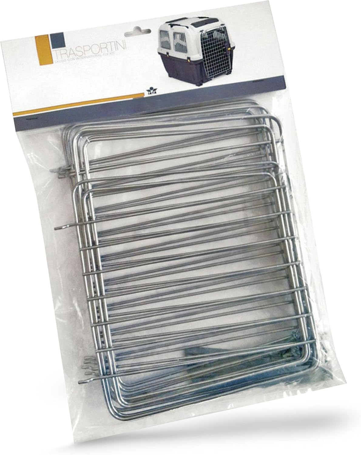 PET'S MARKET Kit Volo Barre per trasportino per Animali Domestici SKUDO - Kit di Sicurezza e da Viaggio per Scatola di Trasporto - Griglia per Finestra per Cani Gatti (Kit Volo Skudo Iata 4)