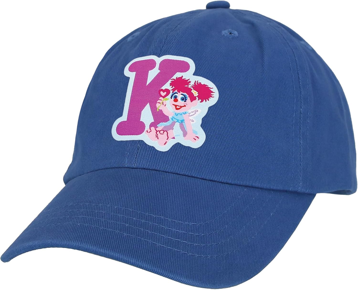 Sesame Street Elmo & Abby Kids Toddler Cap with Initial, Toddler Boys Hat, Youth Girl Baseball Cap, Cute Toddler Baseball Cap