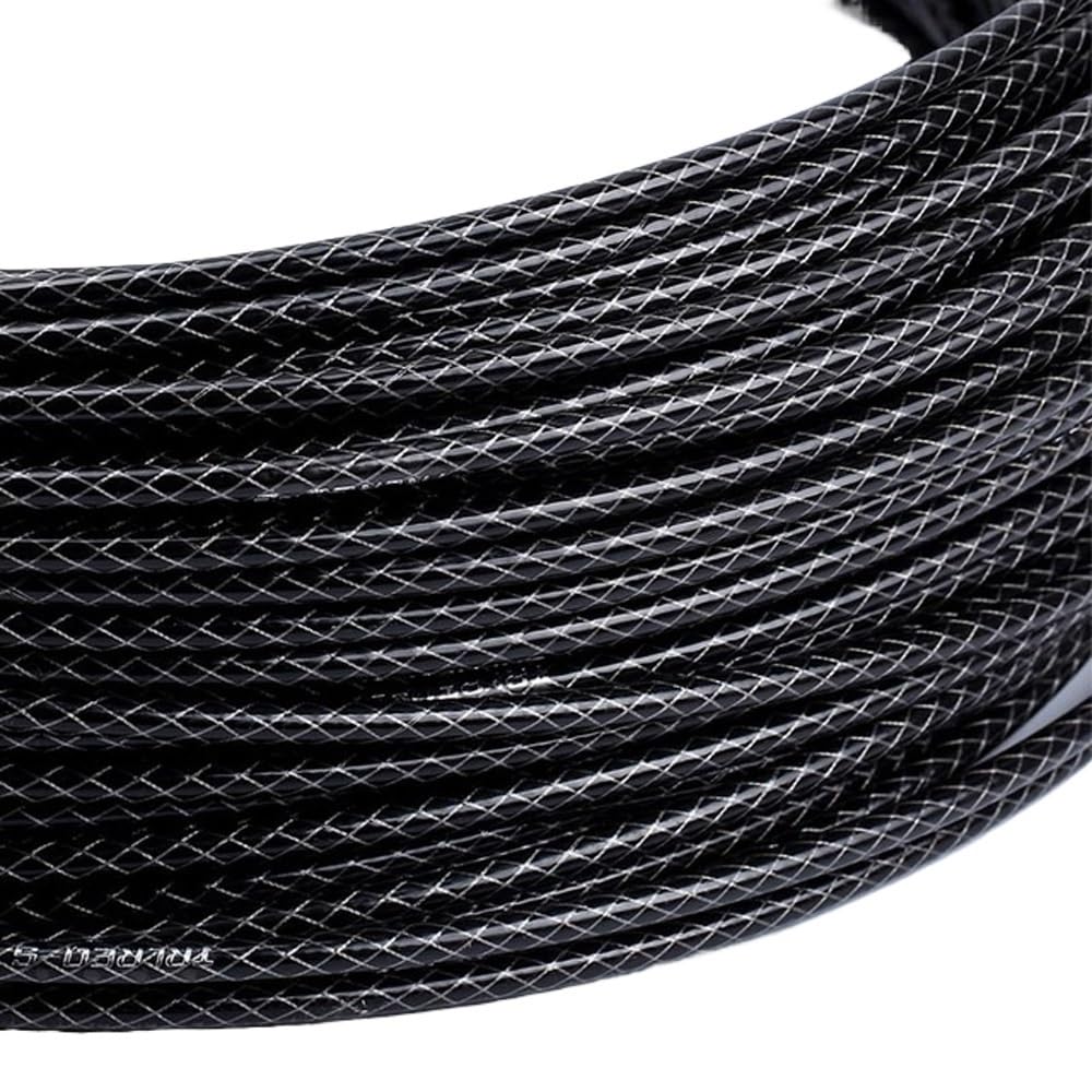 Bicycle Brake line, Steel Weaving Bicycle Brake Shift Cable Housing 3.0m 5mm Multicolor for MTB Road Bike(Shifting Black)