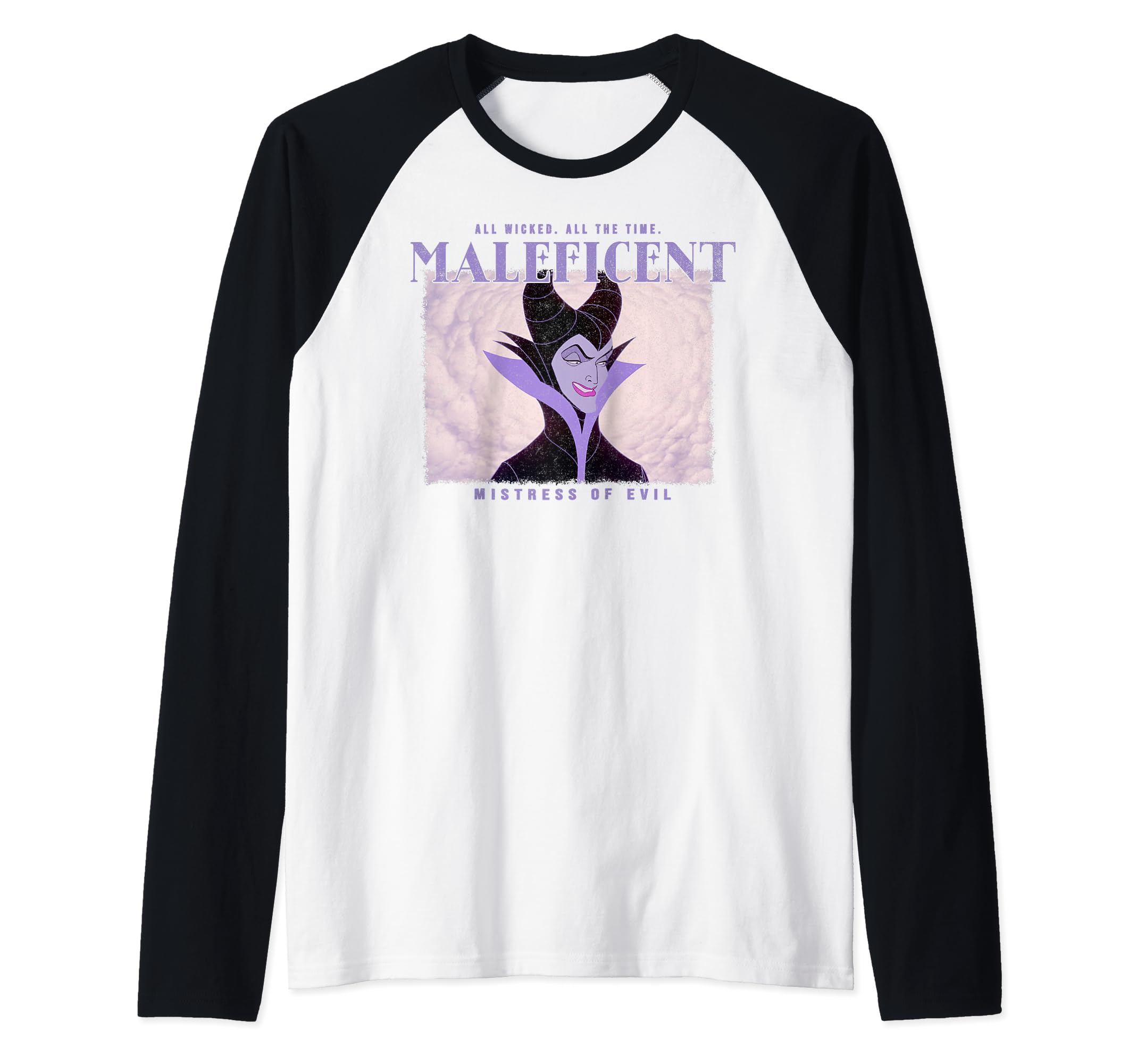 Disney Maleficent t-shirt baseball gothique graphique de collection - 2