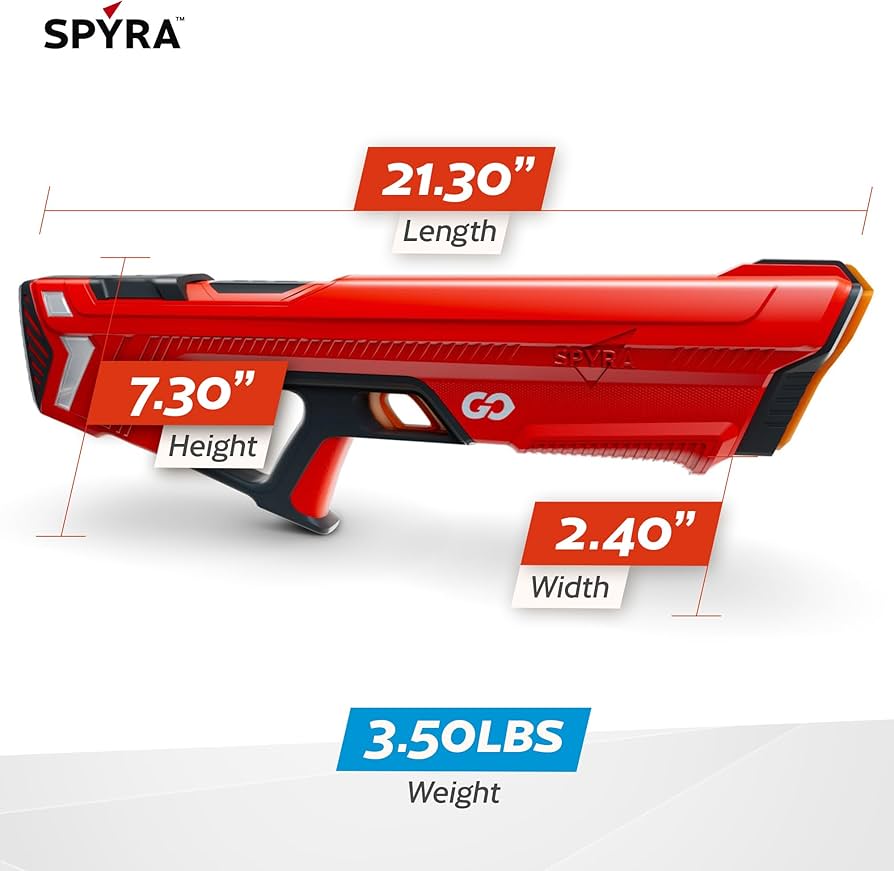 Amazon | スパイラ(Spyra) 電動ウォーターガン 水鉄砲 SpyraGO 超強力