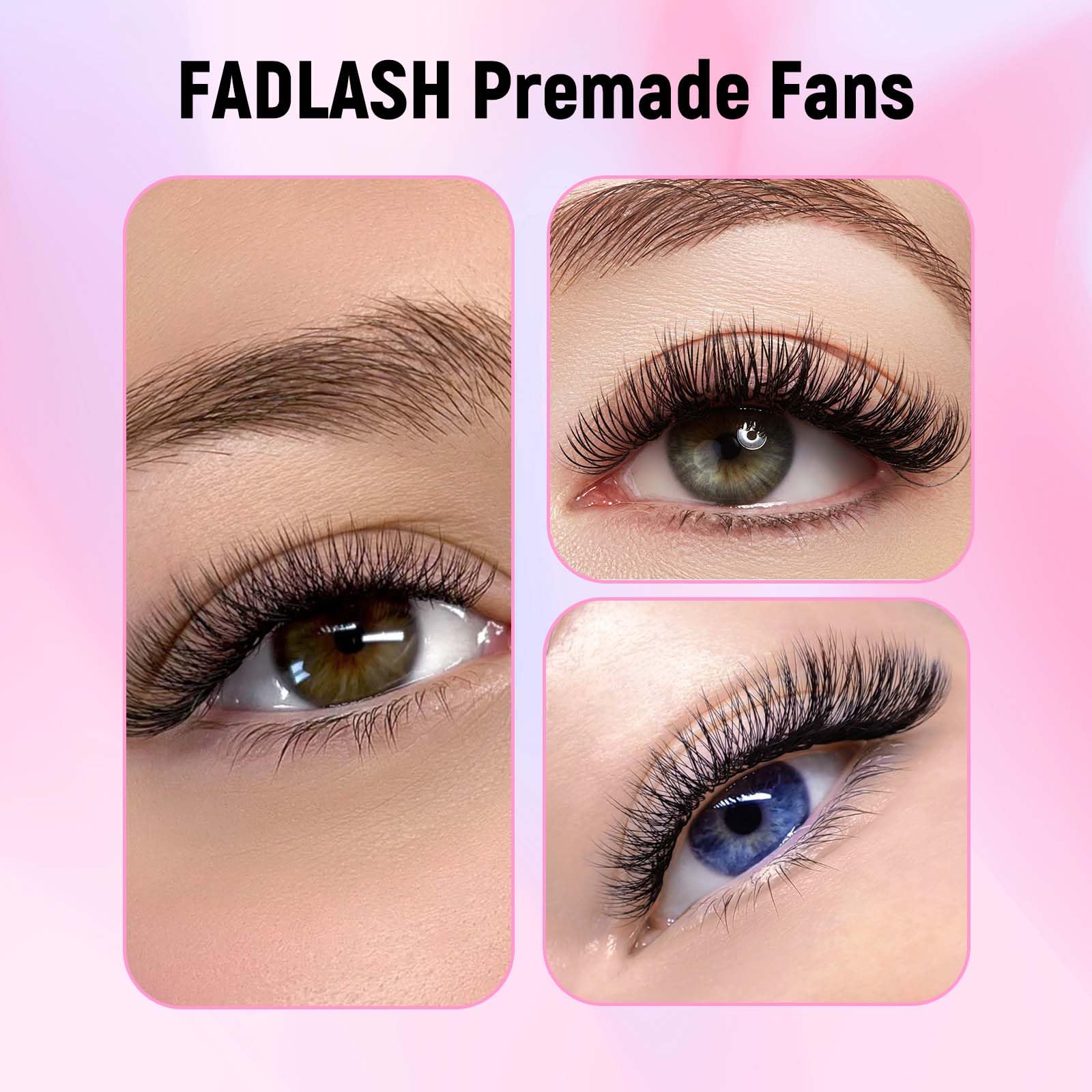 Volumen Ruso 10D 0.07mm C Curl 15mm Prefabricados Extensiones de Pestañas Volume Lashes Extension Ruso Pestañas — view 126