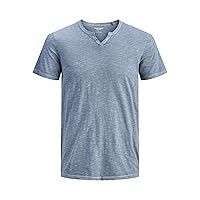 Jack & Jones Jjesplit Neck Tee S Noos, Miraggio Blu
