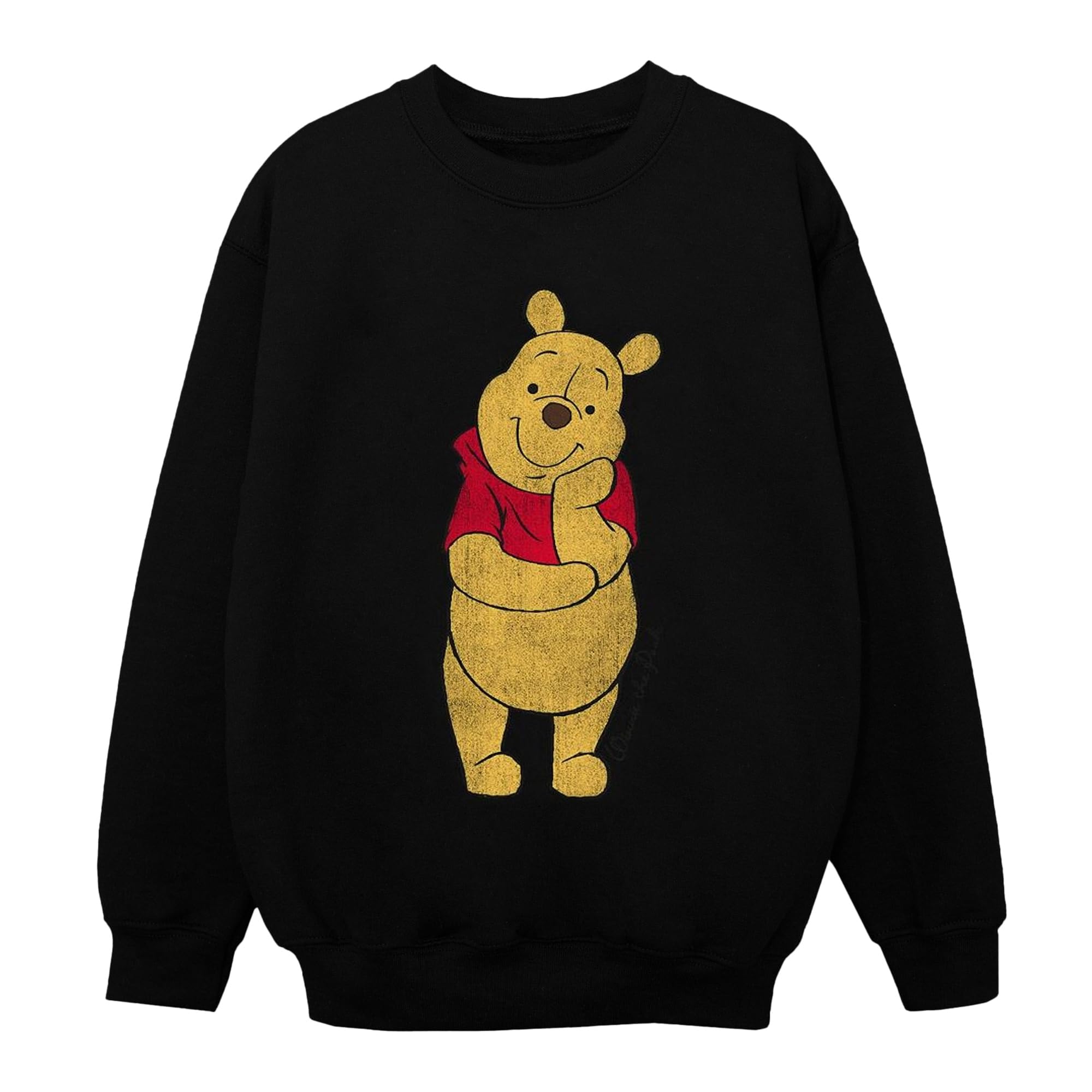 Disney Girls Winnie The Pooh Classic Pooh Sweatshirt 9-11 Years Black