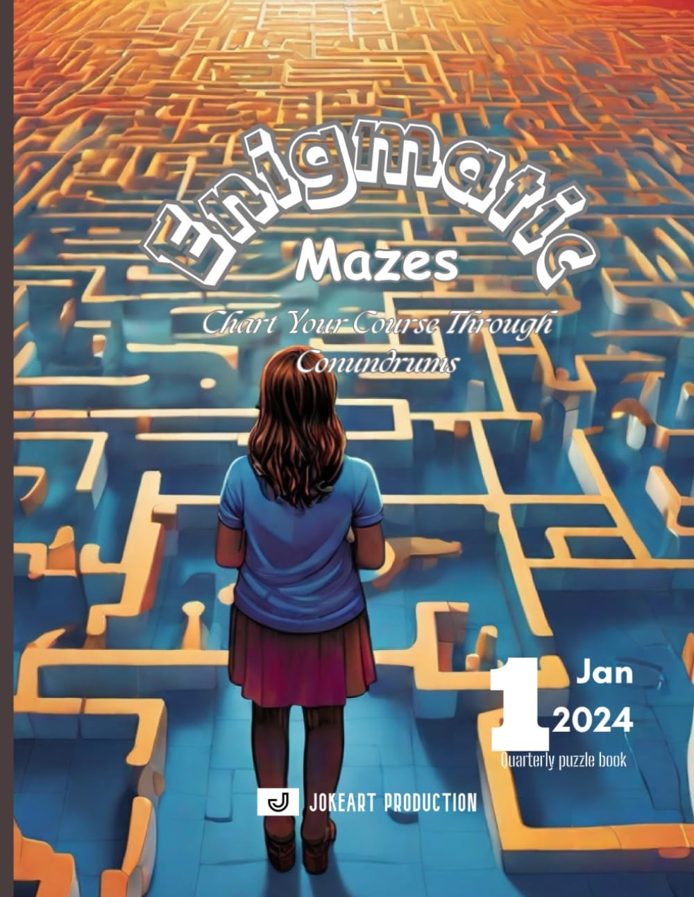Enigmatic Mazes #1: Chart Your Course Through Conundrums (LARGE PRINT)
