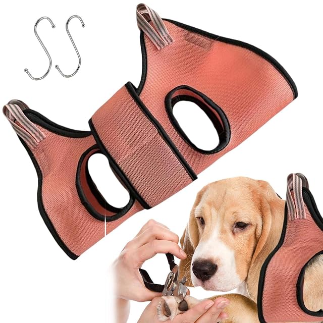 Foto 8 de 8 de Jingan Hamaca para Cortar Gato - Bolsa para Cortar Uñas con Soporte para Aseo Mascotas, Suministros Aseo…