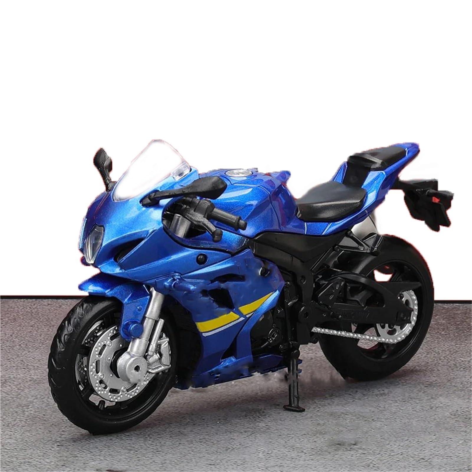 Motorcycle model Computer Desktop Ornaments Motorcycle Model Alloy Toy 1:18 For SUZUKI GSX-R1000 Gifts(Blue)