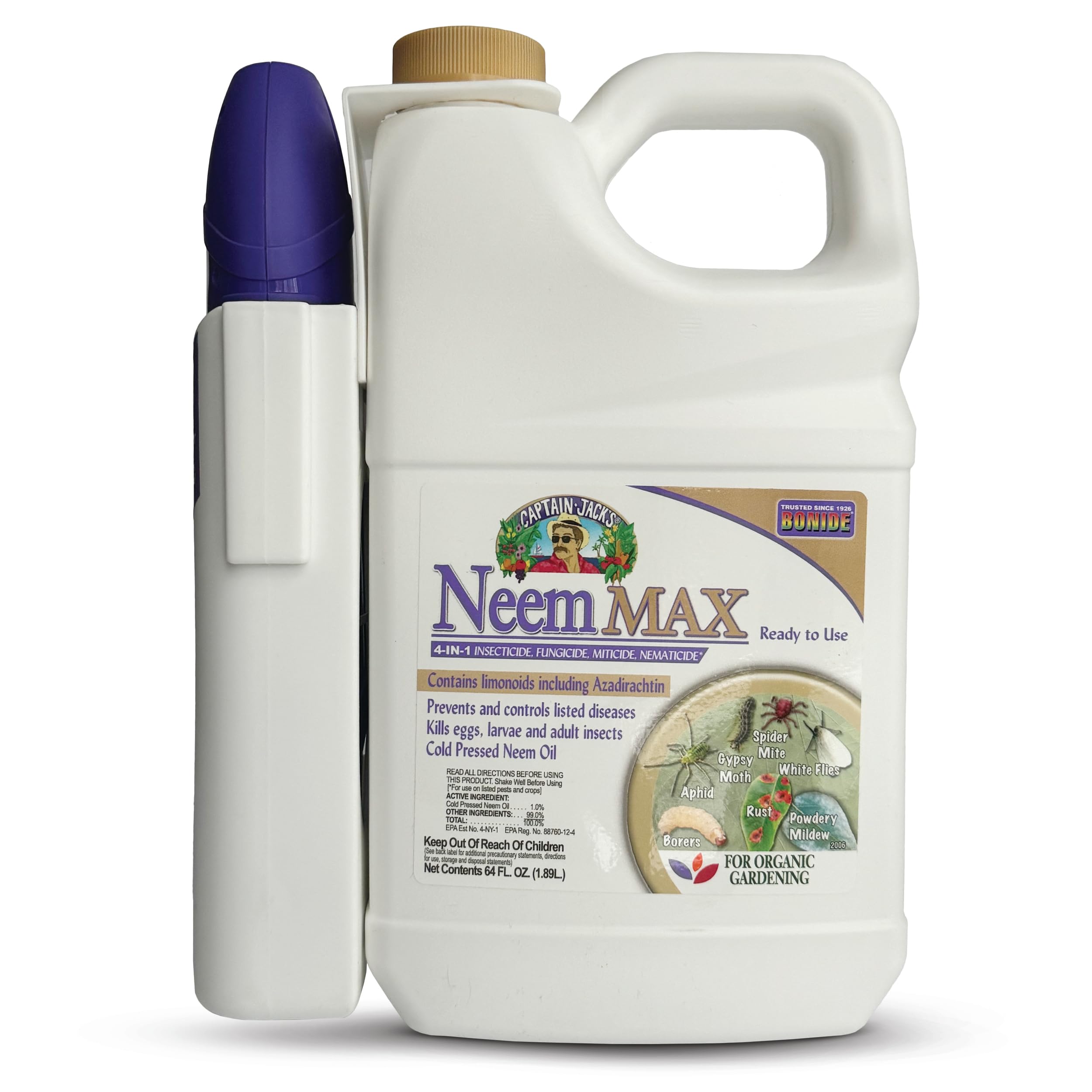 Amazon.com: Bonide Captain Jack's 64 oz Neem Max Cold Pressed Neem