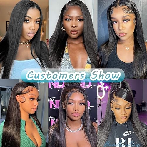 Miniatura 7 de Pelucas de cabello humano ondulado con encaje frontal HD, cabello humano prearrancado con abuelitos, densidad 150, sin pegamento, cabello humano de