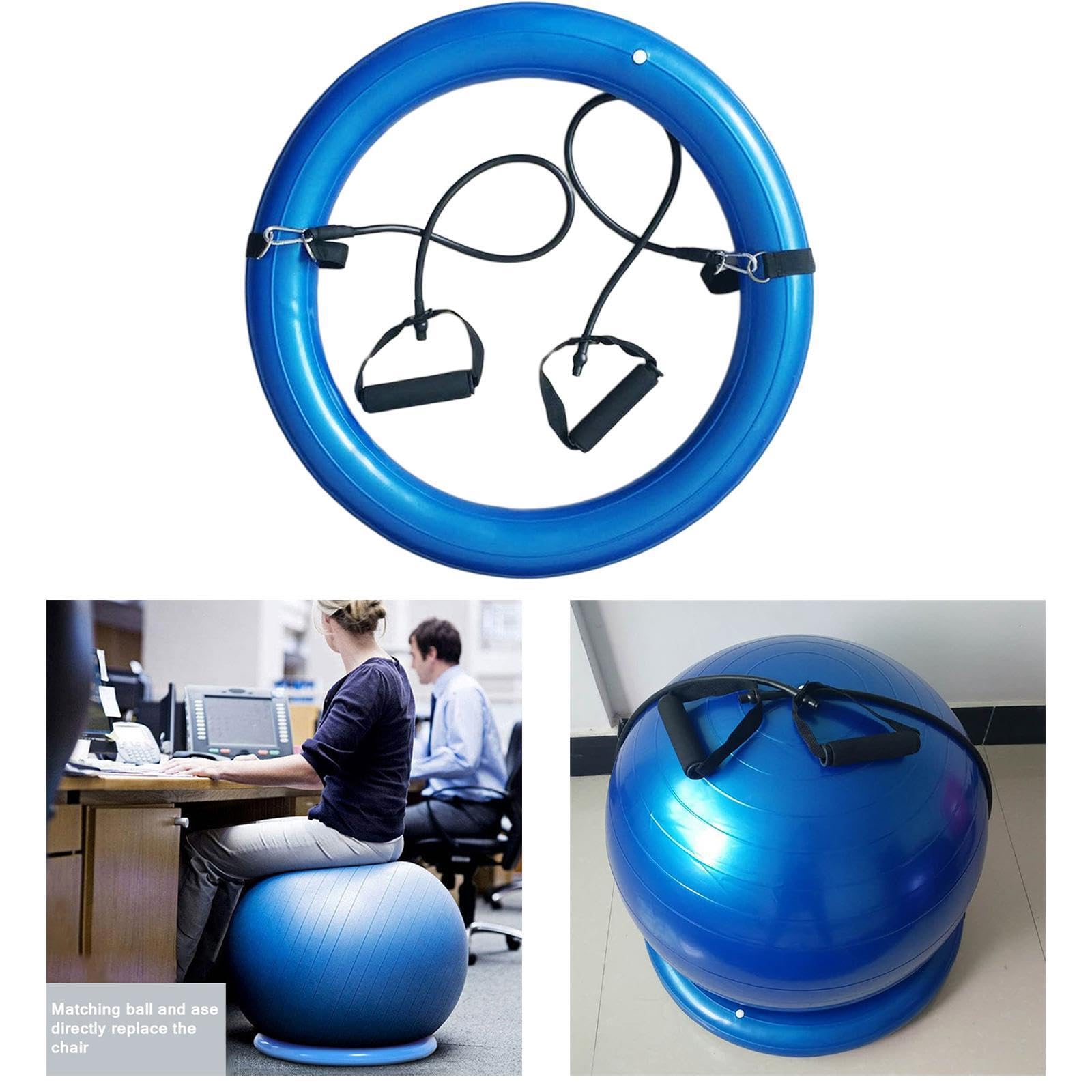 Base portapalla Yoga, Anello di stabilità, 65 cm, 75 cm, Gonfiabile, Resistente, Antiscivolo, Supporto per Palla da Esercizio, Base portapalla per Esercizi, Anello di