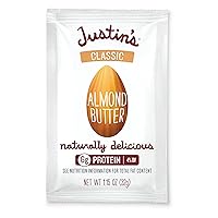 Vista 13 de JUSTIN'S Mantequilla de Almendra con Vainilla Sin Gluten de 1.15 oz Paquete Exprimible, (Paquete de 10)