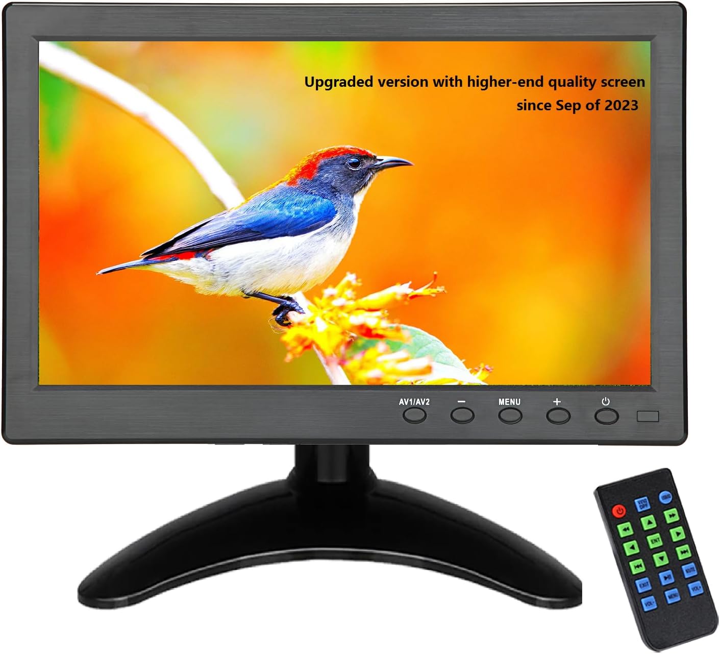 LONCEVON 10 inch Small HDMI Monitor with VGA AV USB BNC Input Port ; Raspberry PI Display Monitor Screen ; Small LCD Compact Testing Monitor ; Build in Dual Speakers