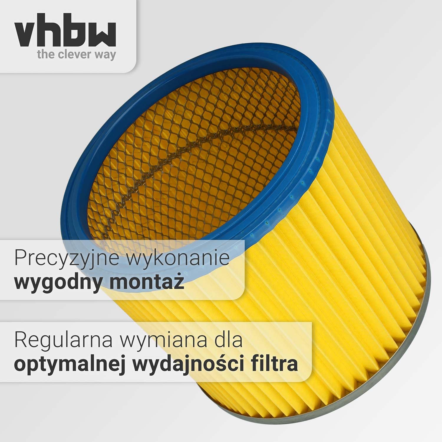 vhbw 10 x filtr okrągły / filtr lamelowy pasujący do Rowenta Allround NT RU-30.1, RU-100, RU-101, RU-105 filtr centralny do odkurzacza, odkurzacz uniwersalny