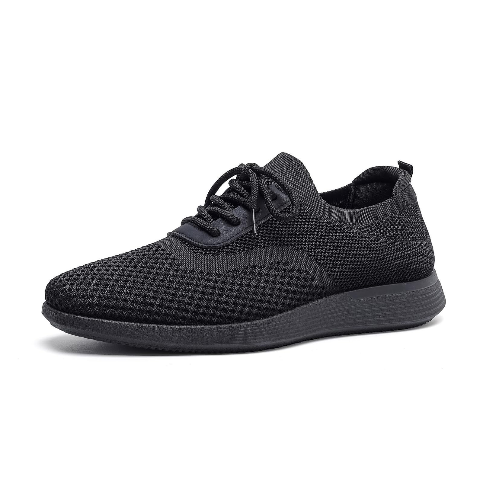 Mens Casual Dress Oxfords Comfortable Shoes Knit Lightweight Breathable Fashion Sneaker Business Work Shoes Walking Thick Sole Tennis