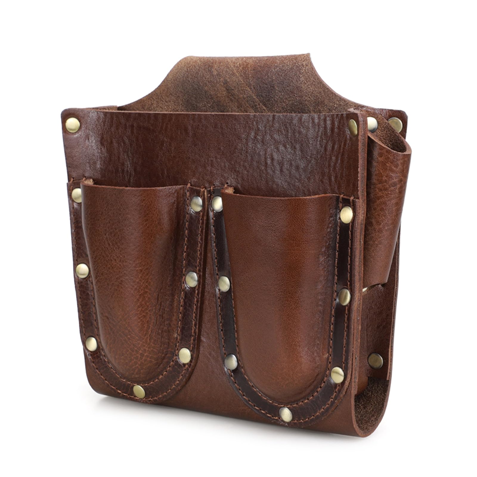 Tsophreniq Pu Leather Construction Tool Belt For Builders Carpenters Large Capacity Pockets Large Capacity Belt For Electrician