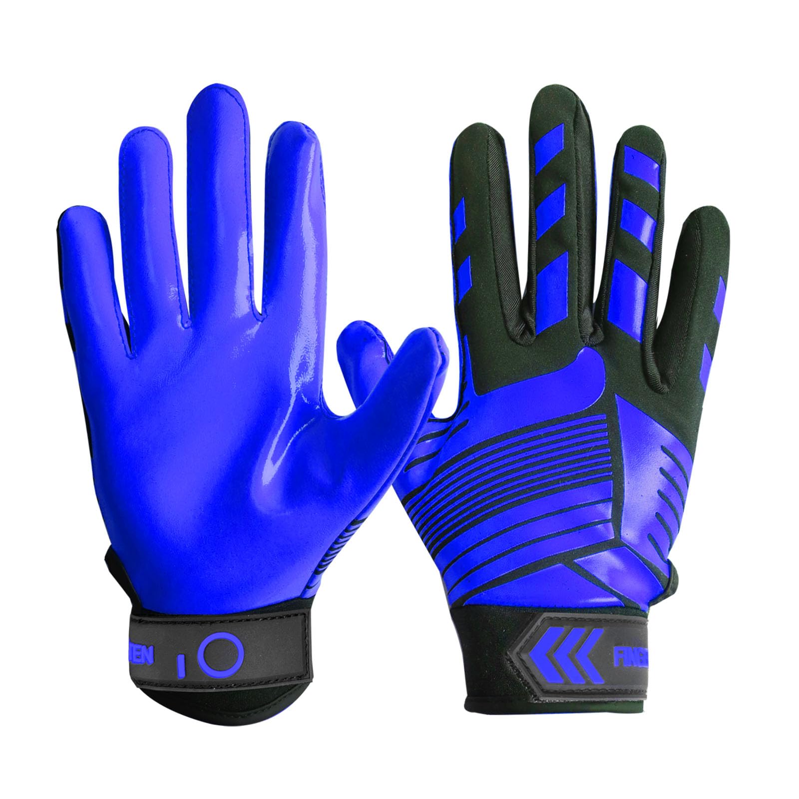 FINGER TEN American Football Gloves Youth Kids Ultra Tack Sticky Non-Slip Palm Receivers