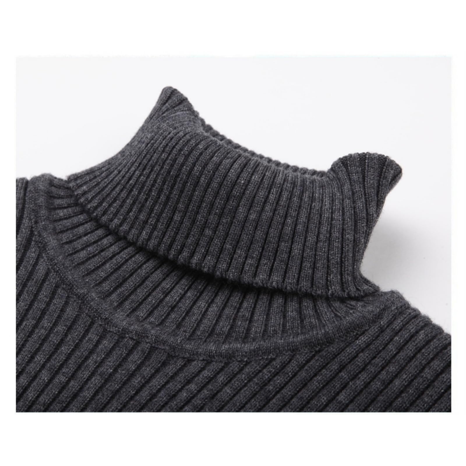 Maglione Dolcevita Uomo Maglione Dolcevita Uomo Invernali Maglioni Maglione A Collo Alto Slim Fit A Manica Lunga Maglia Maglione-Cammello-XXL