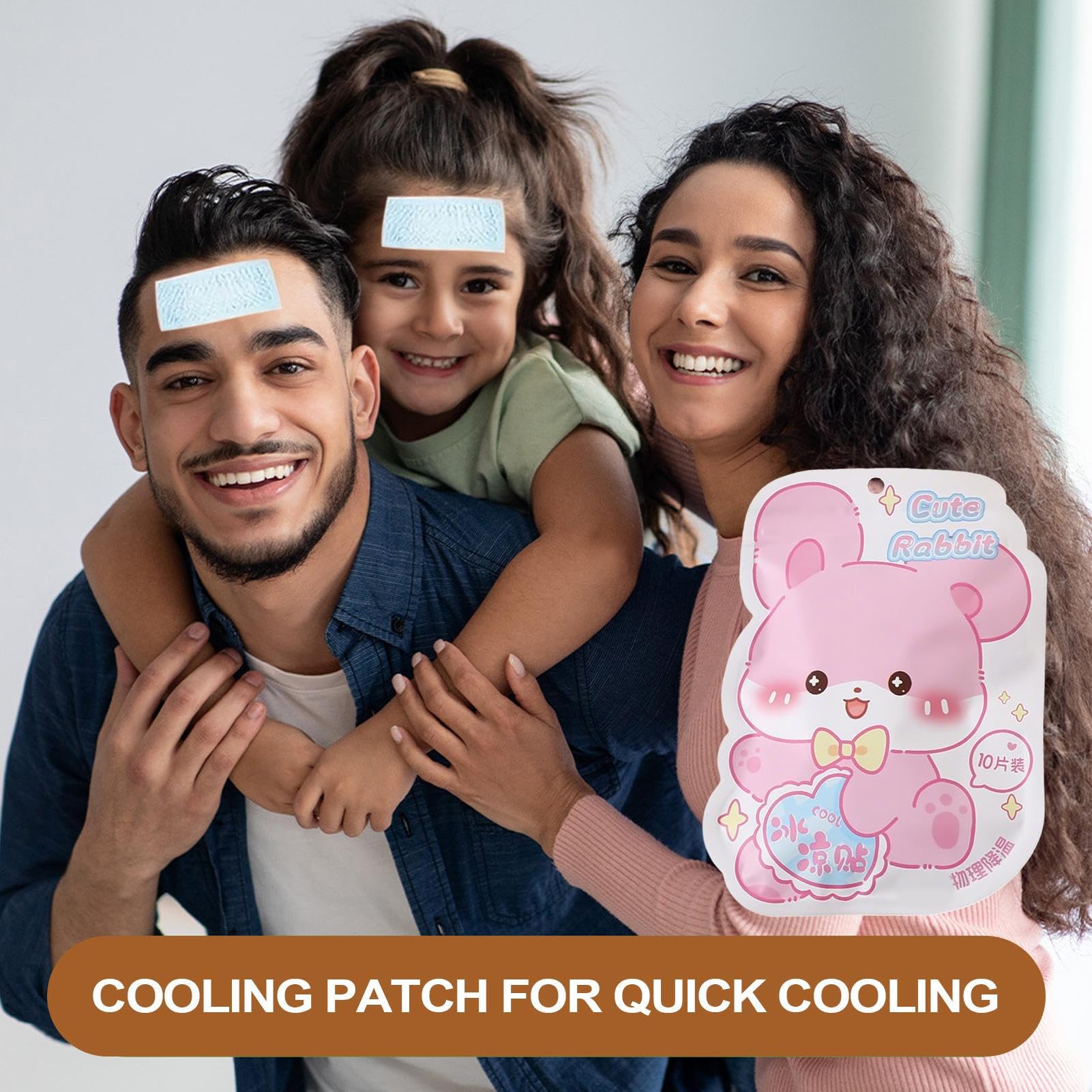 Patch di gel rinfrescante | Gel di raffreddamento per le giornate calde, 10 fogli di design divertente per alte temperature, ideale per attività all'aperto sportive