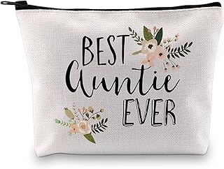 Aunt Gifts Best Auntie Ever Gifts Auntie Gifts from Nephew Niece for Christmas Birthday Gifts Cosmetic Bag (Best Auntie Ever Bag CA)