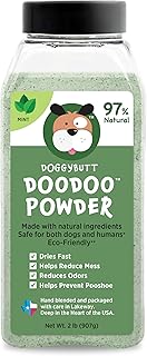 DoggyButt DooDoo Powder - Fast-Drying Dog Waste Treatment for Odor Control & Cleaner Yards - Mint