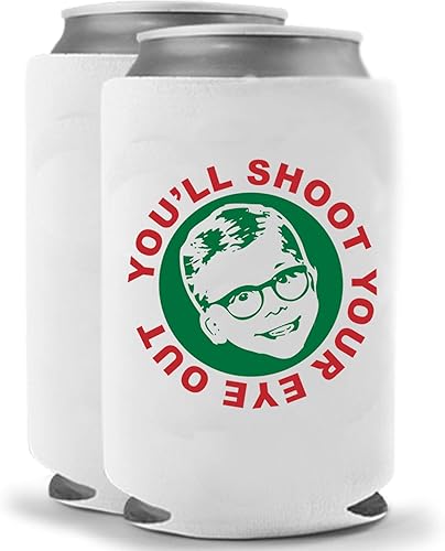 Cool Coast Products Parody Frágil Ralphie Leg Lamp Holiday Christmas Gift  Juego de dos (2) divertidos Coolie Huggie  Soporte para bebidas  Regalos