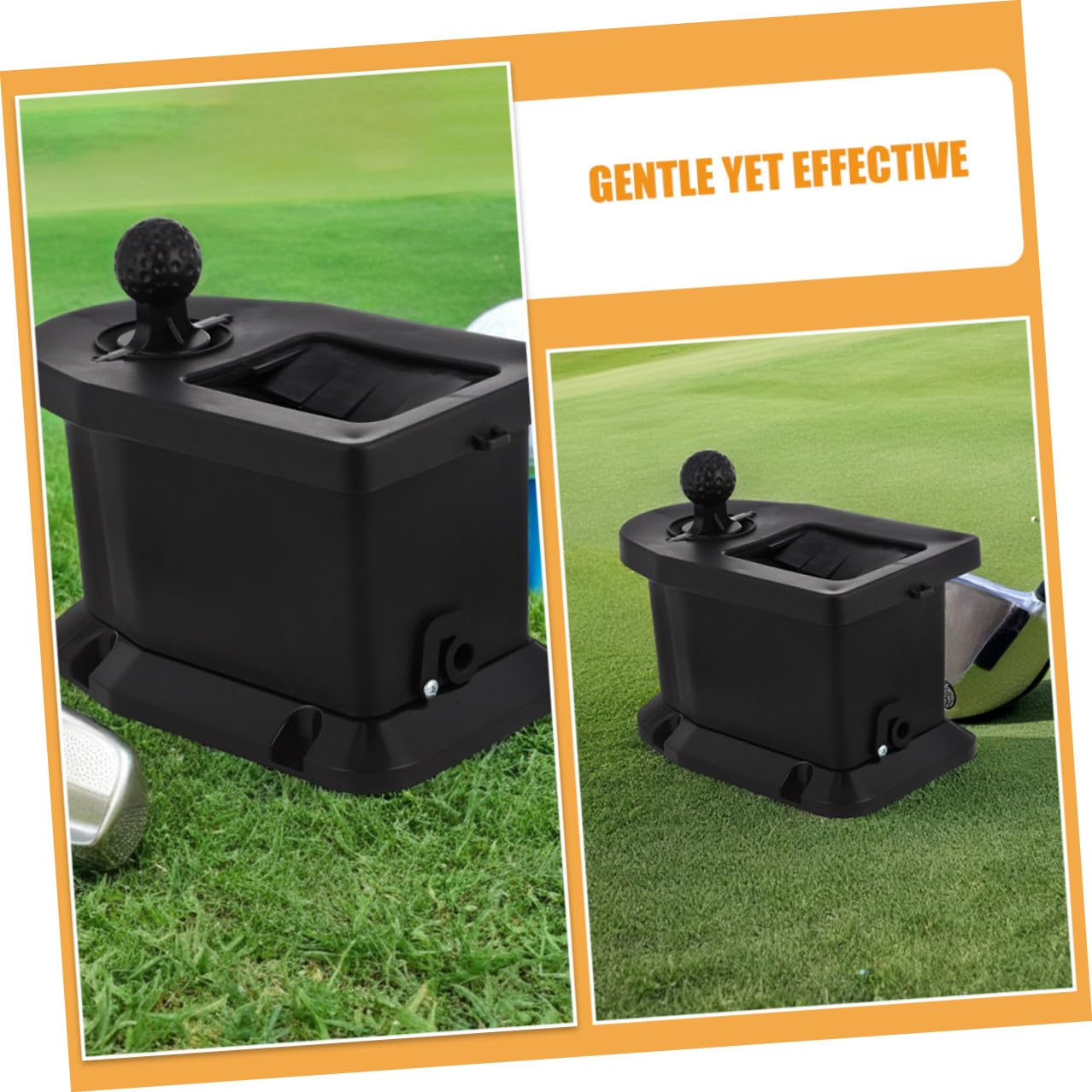 STOBAZA Limpiador de Golf para Bolas y Palos, Manual, Negro