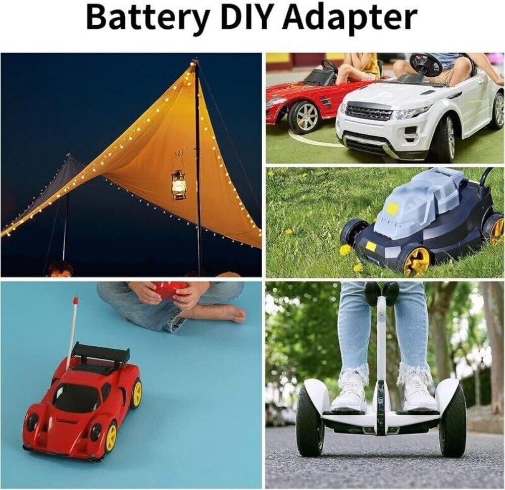 DC 18V to DC 12V Step Down Converter for Ridgid 18V Battery Adapter for Power Wheel Converter with Upgraded Low Voltage Protection for Golf Rc Car Truck Light (40A 480W)