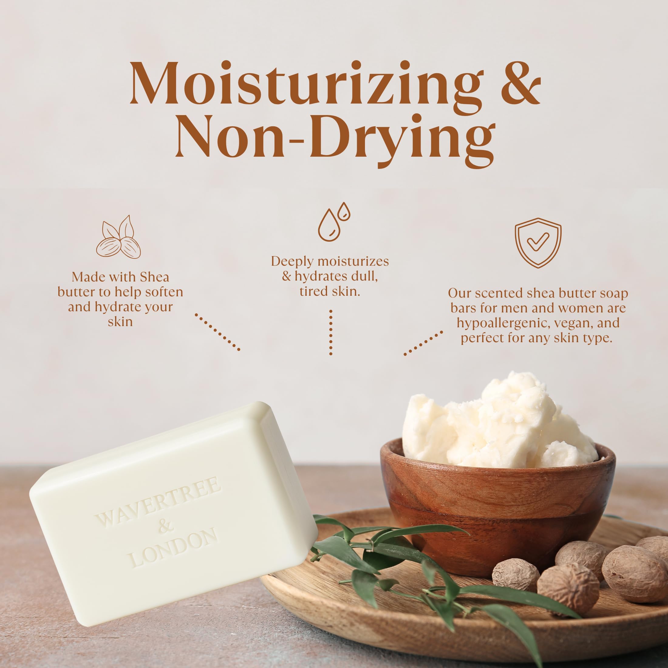 Wavertree & London Havana Scented Natural Soap 8 Bars 7oz Moisturizing French Triple Milled Soap Bars enriched with shea butter - Pure Plant Oil Bath & Body Bars for All Skin Types product thumbnail 6