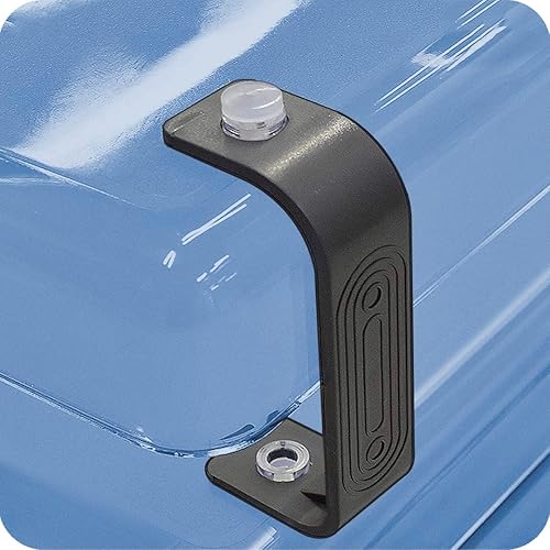 Miniatura 8 de Acrimet Bandeja de cartas tradicional de 2 niveles con carga frontal de plástico para escritorio (color azul transparente)