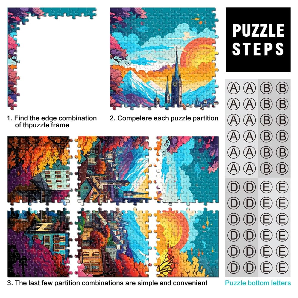 Puzzle da 2000 pezzi per adulti Zurigo Città Vecchia Cartoon Jigsaw Puzzle Gioco Educativo per Compleanno Natale 70 cm x 100 cm