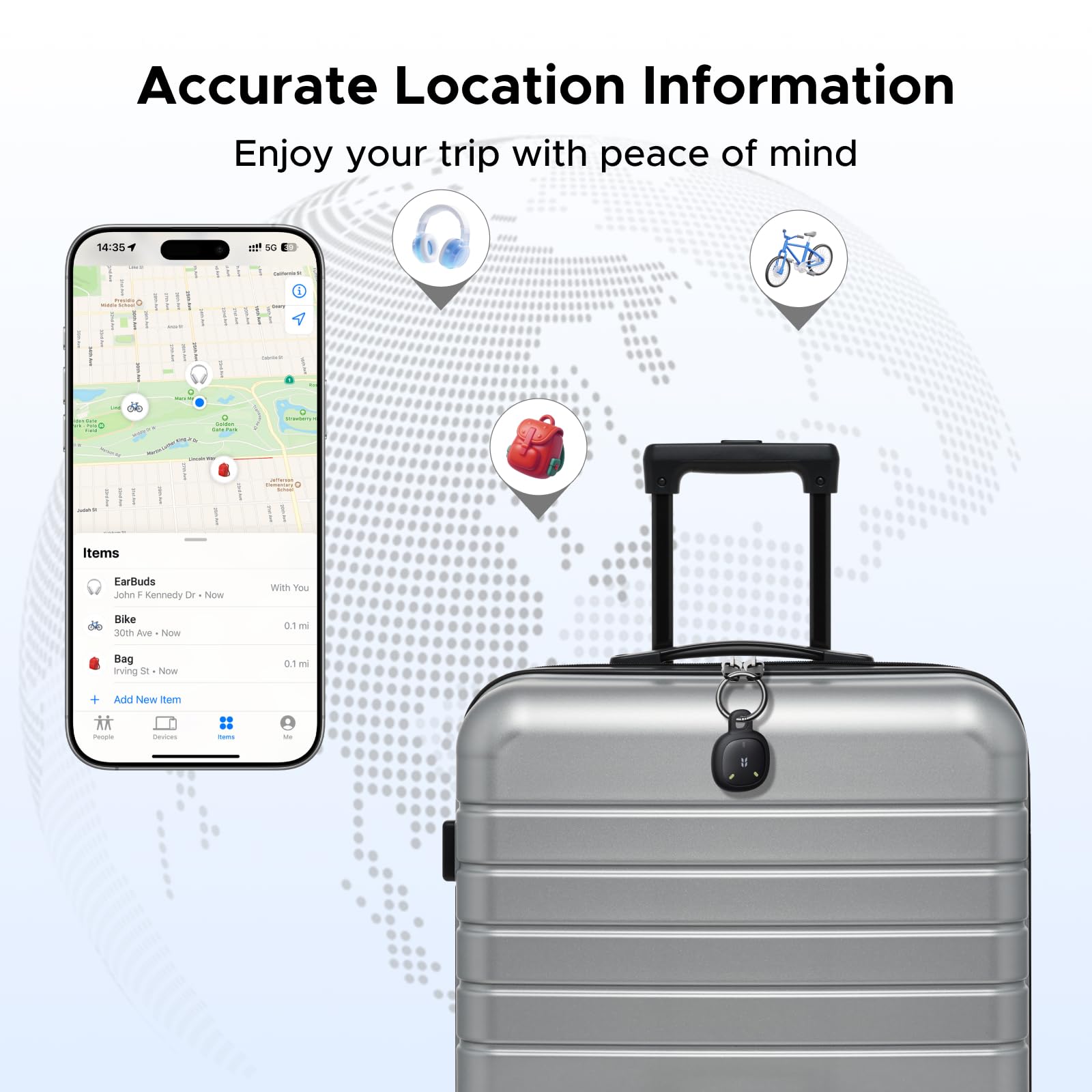 UGREEN FineTrack Mini Duo 2 Finder Tag avec iOS Find My et Android Find Hub