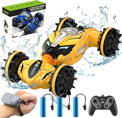 Miniatura 1 de GoolRC Control remoto del coche de acrobacias del coche de acrobacias del coche RC 2.4GHz transformando el coche eléctrico modo dual modo de control