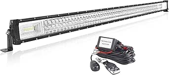 PICAA 39 inch 540W Led Lichtbalk, 12V 24V 6000K Wit Auto Werklamp Mistlamp voor Offroad, SUV, Vrachtwagen, 4x4, ATV, Tractor