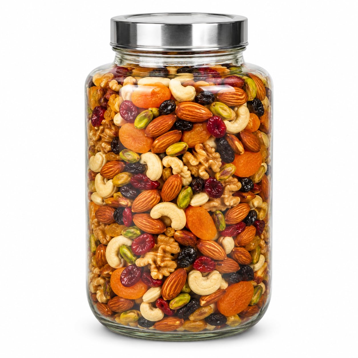 3000ml Glass Jar with Airtight Steel Lid - 3kg Large Storage Container for Kitchen, Achar Pickle, Grains & Pulses - Heavy Duty Borosilicate Glass, Wide Mouth Design-image-25