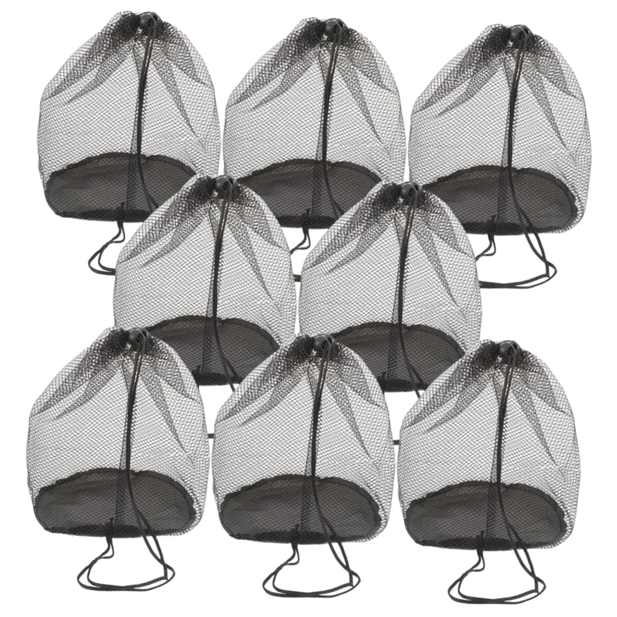STOBOK Handheld Bag Cone Mesh Storage 8pcs Sport Bag Mesh Pouch for Fitness Outdoor Cone Carrier