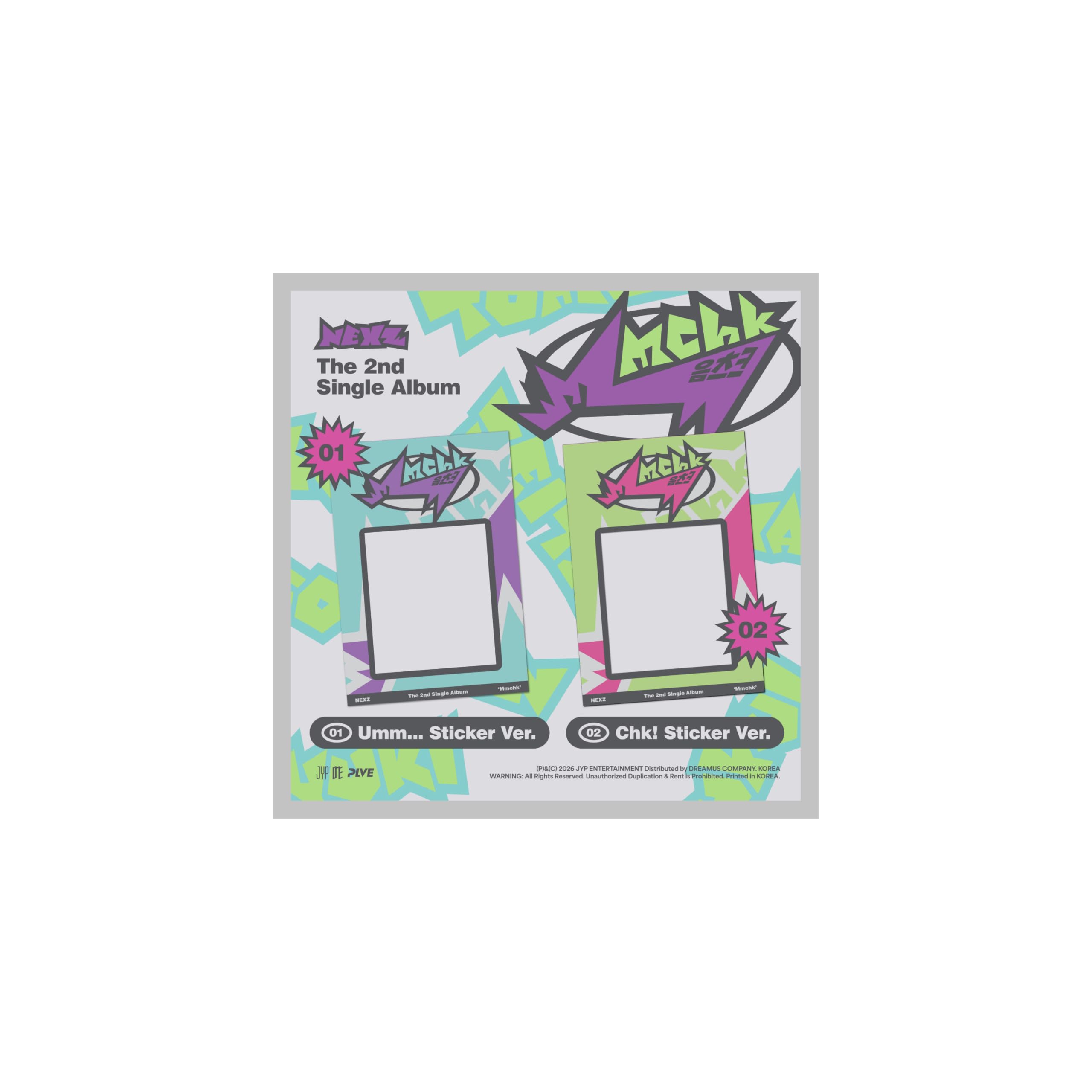 Amazon.co.jp: (ステッカーセット:Umm+Chk!) NEXZ Mmchk 2nd Single