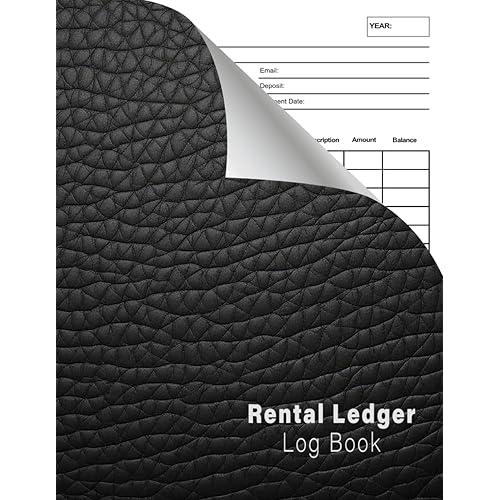 Rental Ledger Log Book: Simple Accounting Ledger Book to Keep Track and Record of Property Rent Incomes, Payments & Expenses for Business Owners and Real estate Agents
