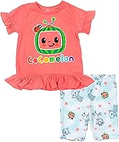 Vista 1 de CoComelon JJ Yoyo Tomtom - Conjunto de camiseta y pantalones cortos para niños pequeños