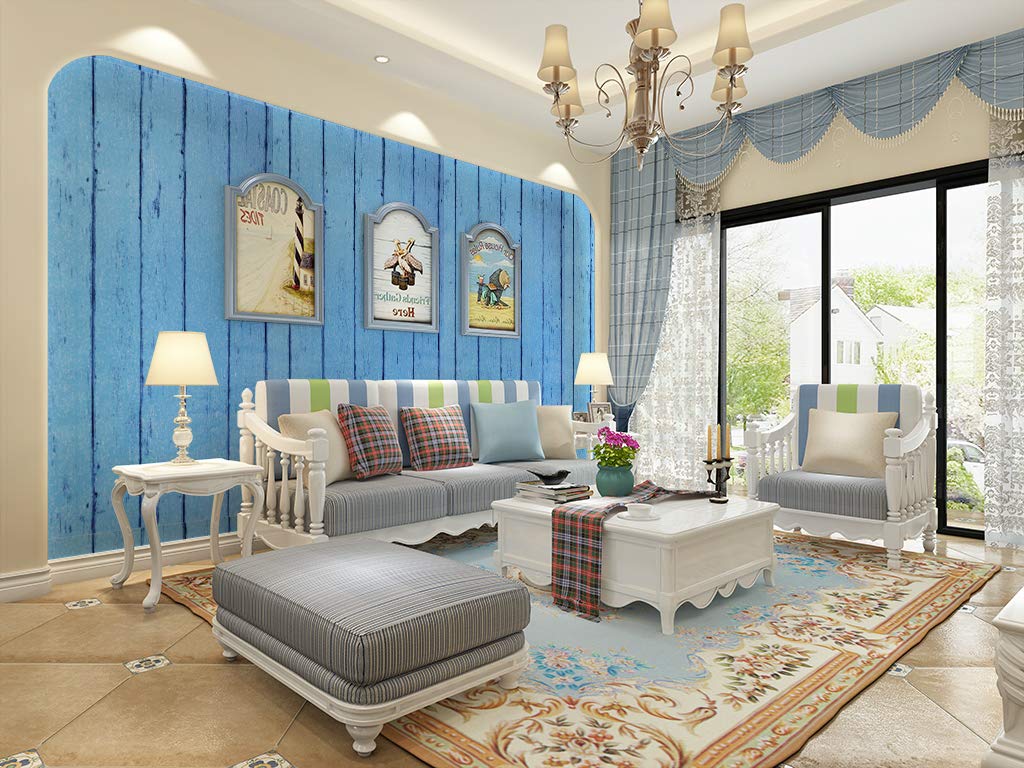 WOW Interiors PVC Peel and Stick, Self Adhesive Blue Wallpaper, 200 x 45 cm (W3102) (B0827Q4S2V) Amazon Price History, Amazon Price Tracker