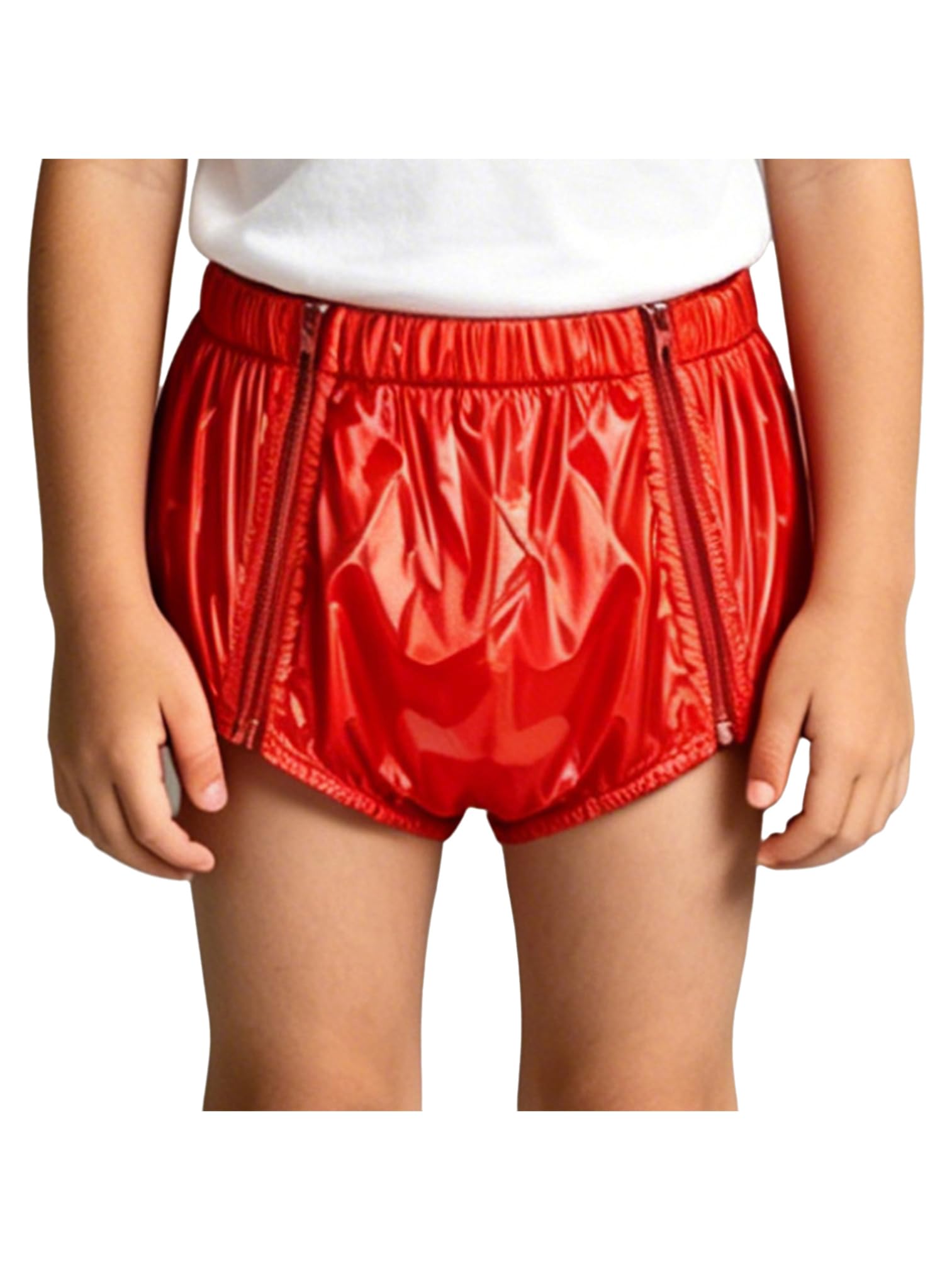 Agoky Swim Nappy for Special Needs Older Kids Washable Reusable Incontinence Diaper Cover for Swimwear Pool Party Red 13-14 Years