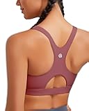 Sports Bras for Women High Support,Racerback High Impact Grey Sports Bra Moulded Cup Workout Bra Push up
