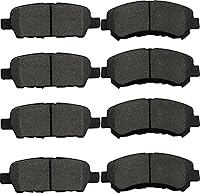 Vista 31 de Juego de pastillas de freno delanteras y traseras de 4 ruedas de repuesto de pastillas de freno de disco de cerámica para Nissan Pathfinder