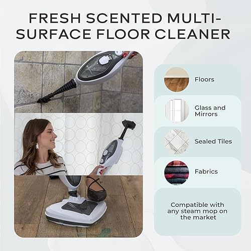 Miniatura 4 de Steam & Go - The Housekeeper Limpiador a vapor para pisos y paquete de agua desmineralizada, máquina limpiadora de pisos duros 10 en 1 y limpiador