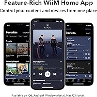 Vista 5 de WiiM Pro AirPlay 2 Receptor, Google Cast Audio, Transmisor Multisala WiFi, Compatible con Alexa, Siri y Google Assistant, Transmite Audio de Alta
