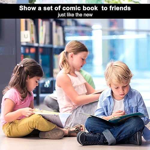 Miniatura 7 de KKU 200 bolsas de cómics actuales, bolsas de cómic transparentes de 7.2 x 10.5 pulgadas, fundas de cómics sin ácidos para almacenamiento de cómics.