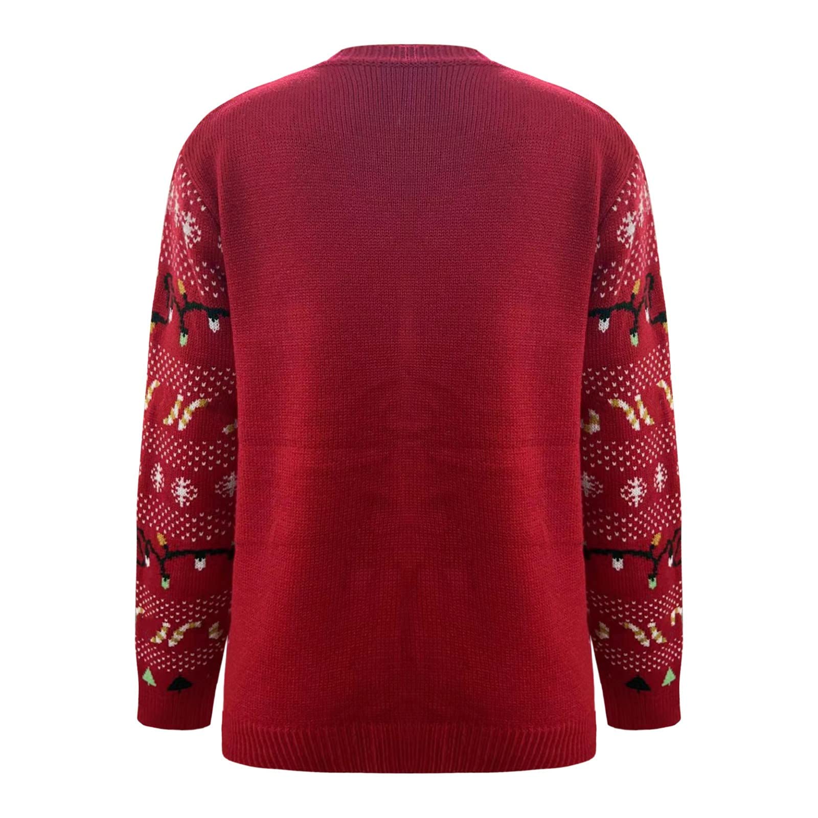 Merry Christmas - Suéteres esponjosos de punto con cuello redondo y diseño de dinosaurio para mujer, suéter de manga larga, casual, elegante, suéteres suaves y lindos