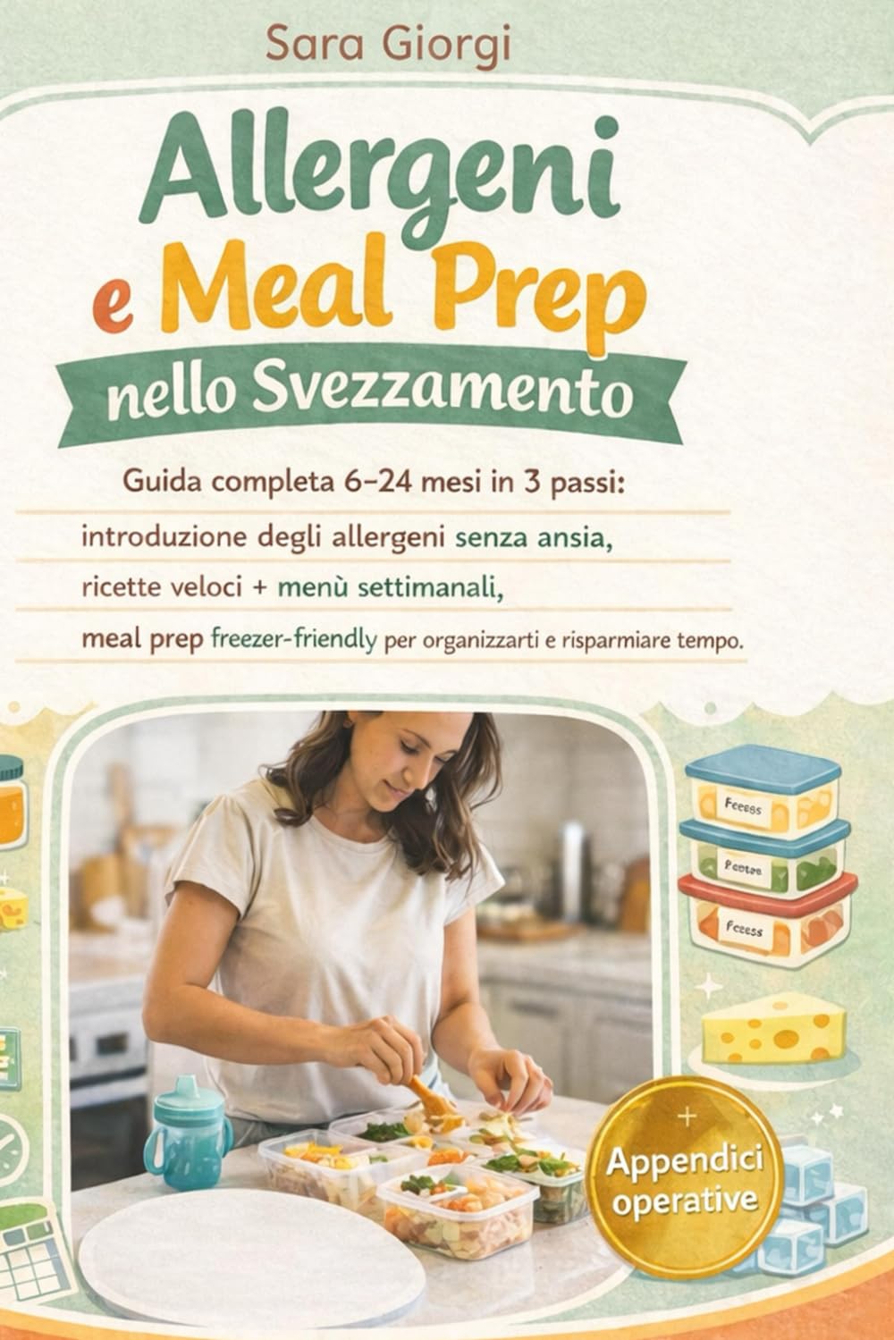 Allergeni e Meal Prep nello Svezzamento: Guida completa 6–24 mesi in 3 passi: introduzione degli allergeni senza ansia, ricette veloci+menù settimanali, mealprep freezer-friendly per risparmiare tempo